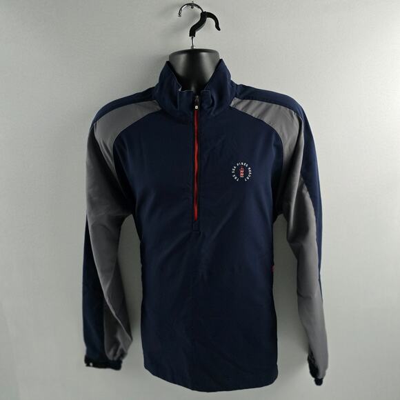 Footjoy 1/4 zip pullover jacket rain windbreaker The sea Pines Resort Men M 5569